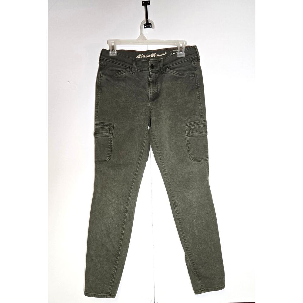 Eddie Bauer Women's Skinny Curvy Cargo Jeans Size 6